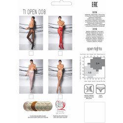 Passion - Tiopen 008 Collant Blanc 3/4 30 Den